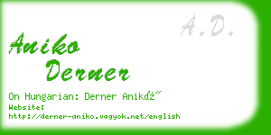 aniko derner business card